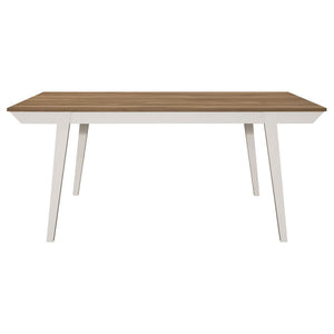 Coaster Fine Furniture - Nogales - Dining Table - Natural Acacia / White - 5th Avenue Furniture