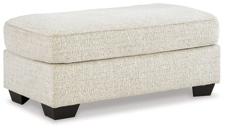 Signature Design by Ashley® - Valerano - Parchment - Ottoman - 5th Avenue Furniture