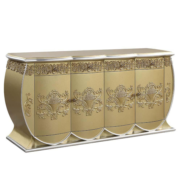 ACME - Bernadette - Server - Gold Finish - 5th Avenue Furniture