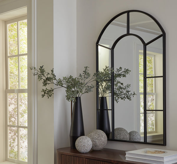 Evengton - Black - Accent Mirror - 5th Avenue Furniture