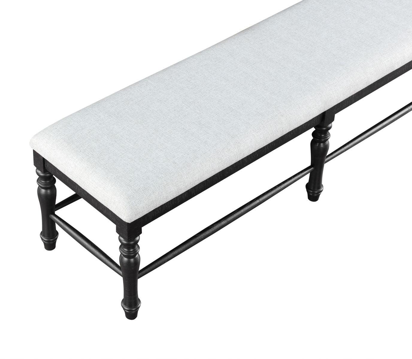 Steve Silver Furniture - Odessa - Dining Bench - Black - 5th Avenue Furniture