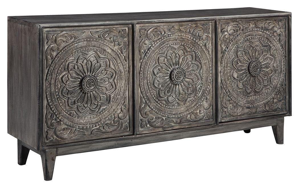 Ashley Furniture - Fair - Dark Brown - Accent Cabinet - 5th Avenue Furniture