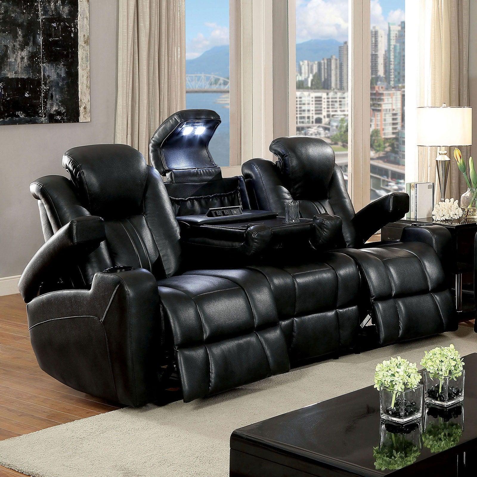 Furniture of America - Zaurak - Power Sofa - Dark Gray - 5th Avenue Furniture