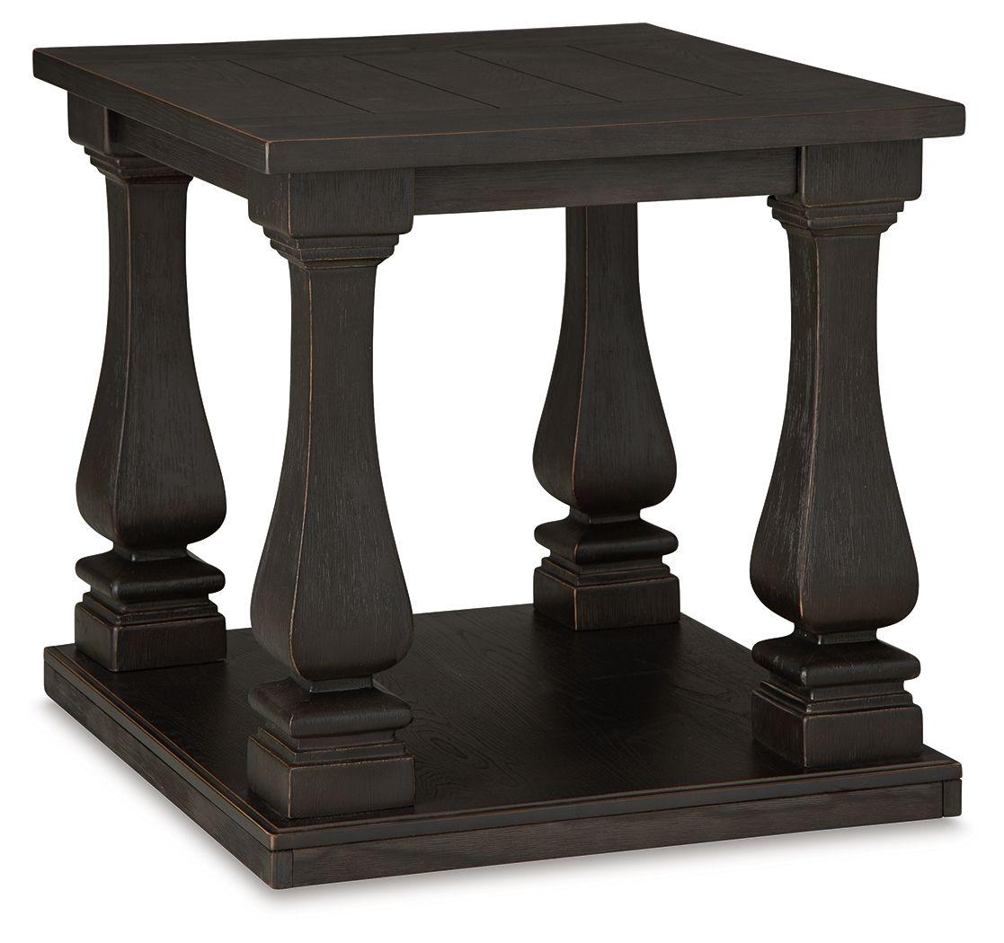 Signature Design by Ashley® - Wellturn - Black - Rectangular End Table - 5th Avenue Furniture