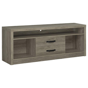 CoasterEssence - Burke - 2-Drawer TV Console - Gray Driftwood - 5th Avenue Furniture