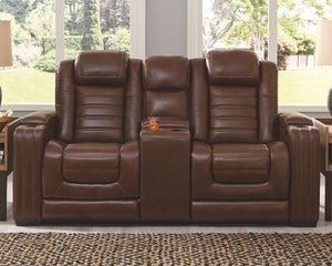 Signature Design by Ashley® - Backtrack - Chocolate - 2 Pc. - Power Reclining Sofa, Loveseat - 5th Avenue Furniture