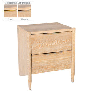 Meridian Furniture - Oakwood - Night Stand - White Oak - 5th Avenue Furniture