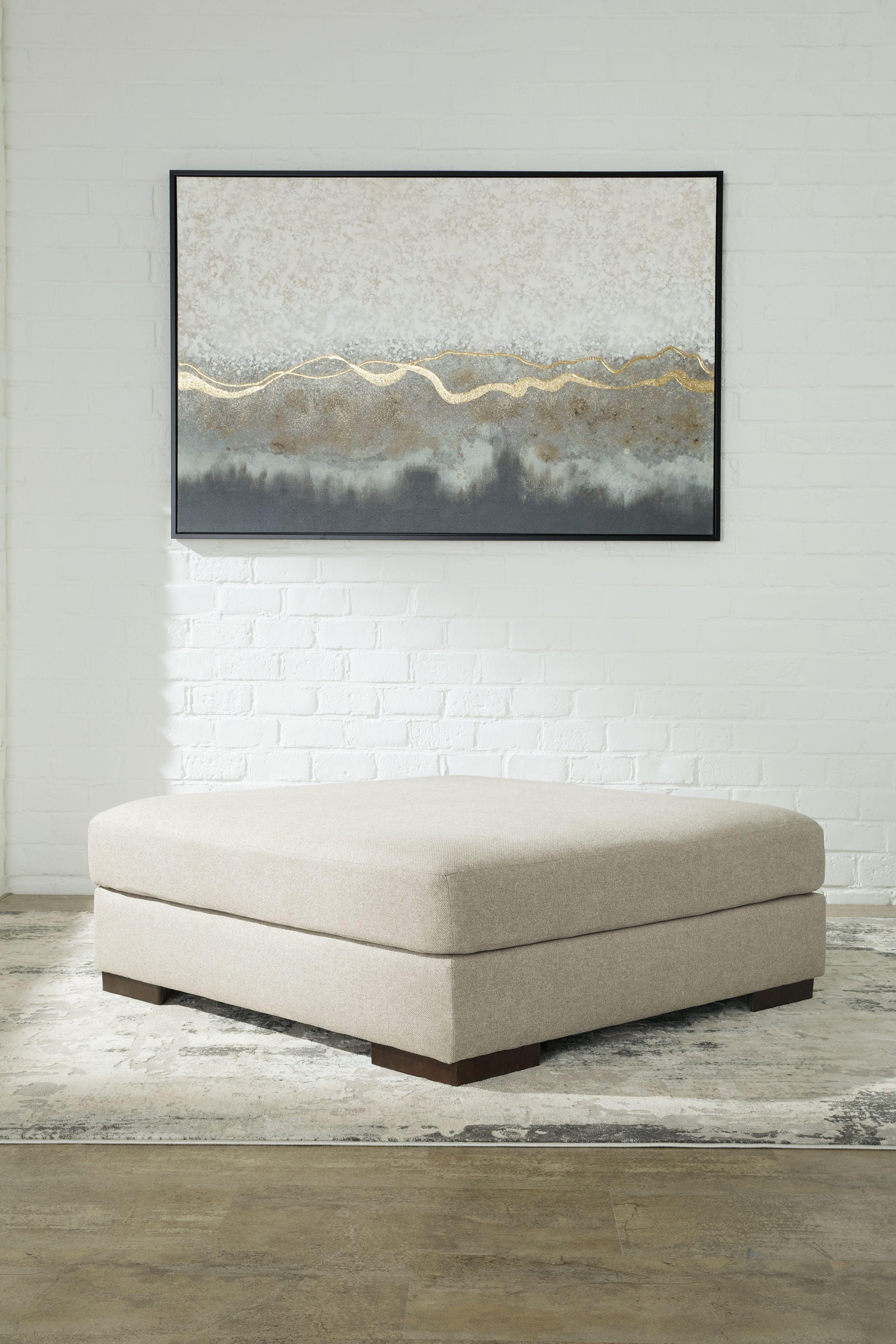 Ashley® - Lyndeboro - Wicker - Oversized Accent Ottoman - 5th Avenue Furniture