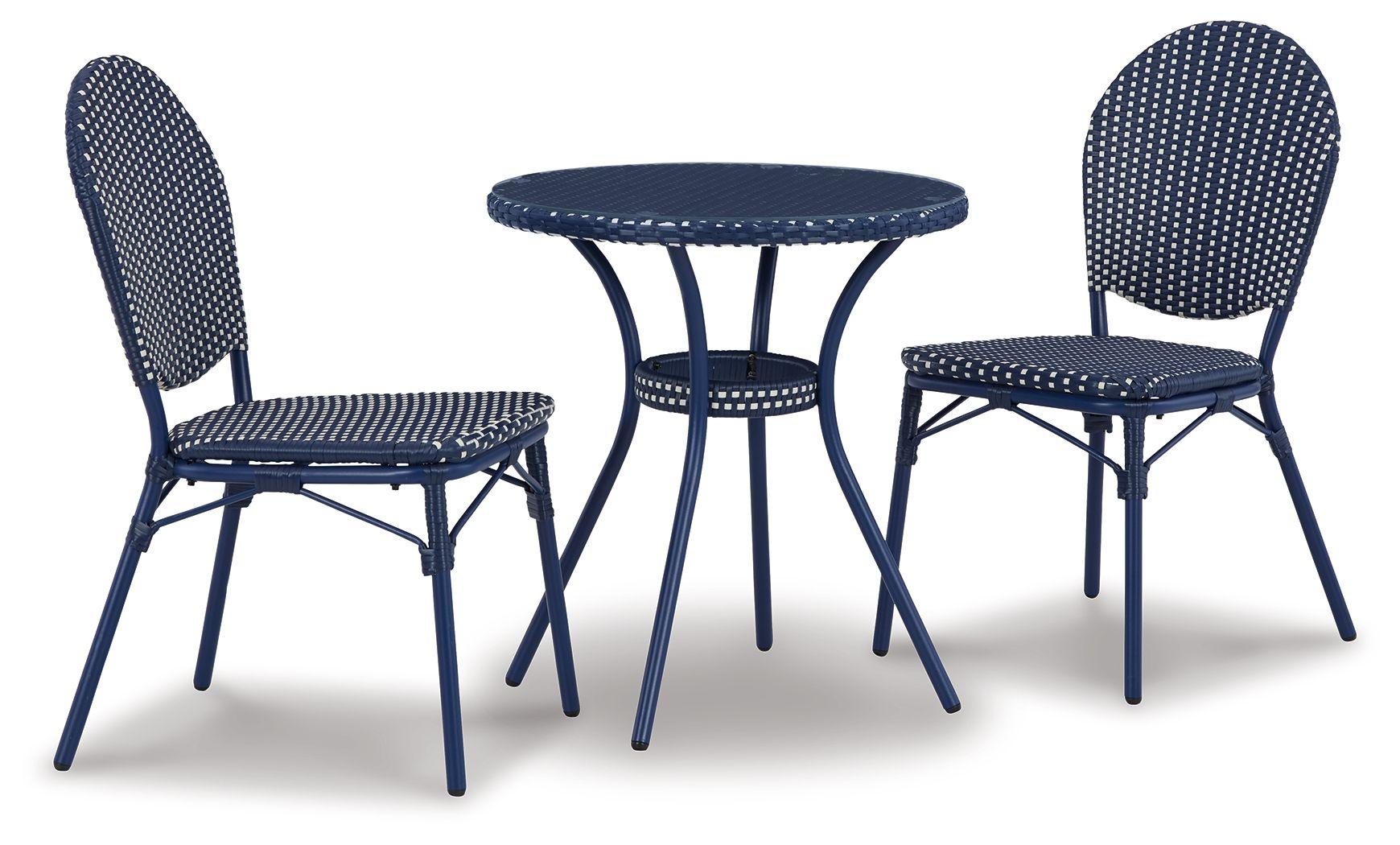 Signature Design by Ashley® - Odyssey Blue - Blue - Chairs W/Table Set (Set of 3) - 5th Avenue Furniture