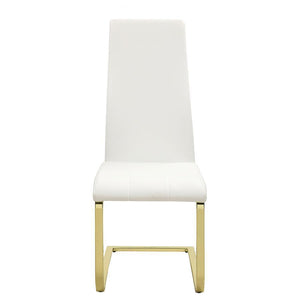 CoasterEssence - Montclair - Side Chairs (Set of 4) - White And Rustic Brass - 5th Avenue Furniture