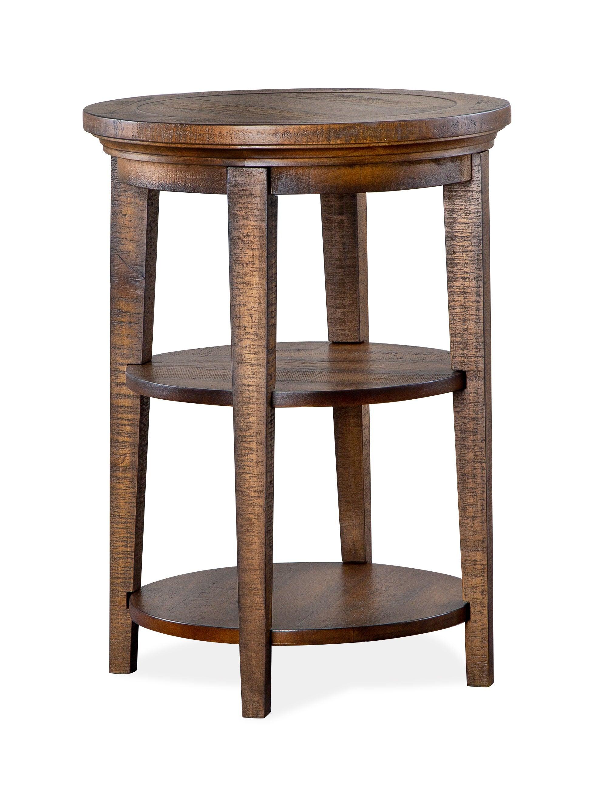 Magnussen Furniture - Bay Creek - Round Accent End Table - Toasted Nutmeg - 5th Avenue Furniture