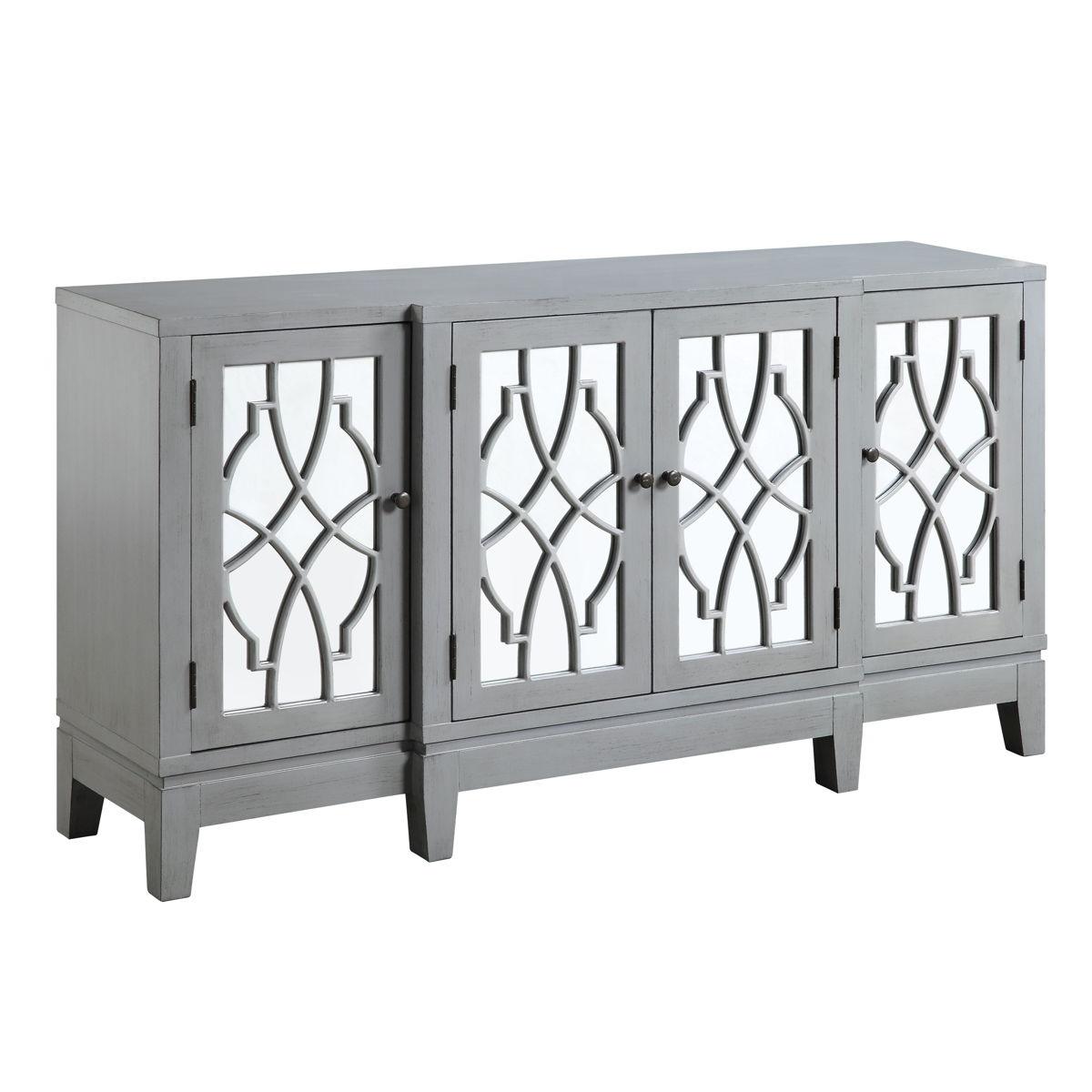 ACME - Magdi - Accent Table - Antique Gray Finish - 5th Avenue Furniture