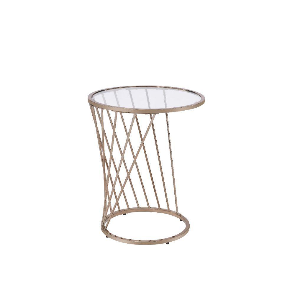 ACME - Bluelipe - End Table - Champagne - 5th Avenue Furniture