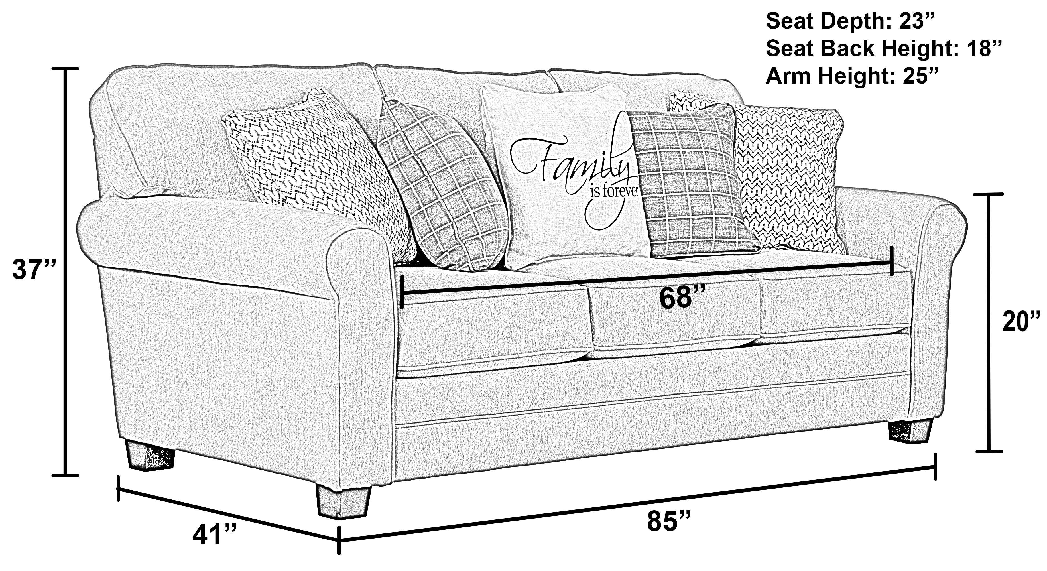 Jackson - Lewiston - Sofa - Cement - 5th Avenue Furniture