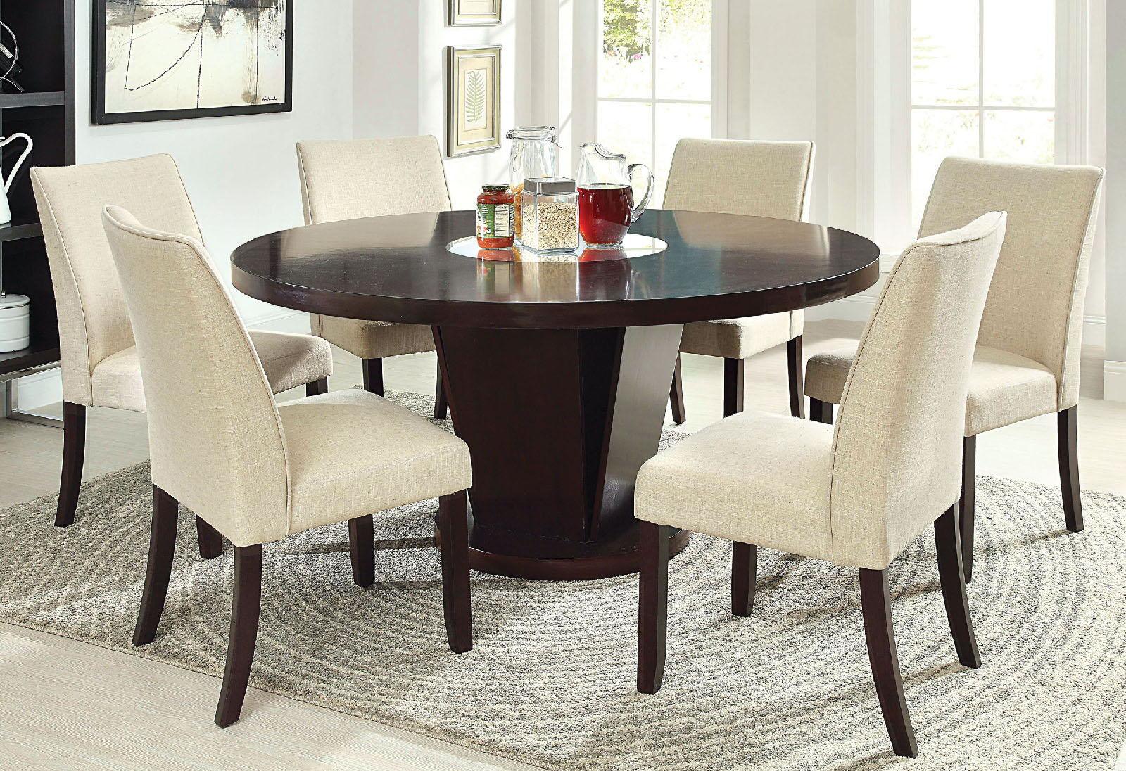 Furniture of America - Cimma - Round Dining Table - Espresso - 5th Avenue Furniture