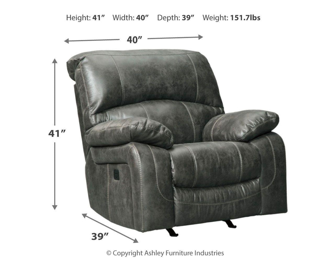 Ashley Furniture - Dunwell - Power Rocker Recliner - 5th Avenue Furniture