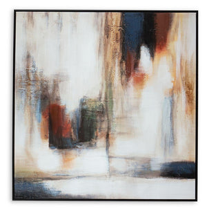 Signature Design by Ashley® - Pigeonford - White / Teal / Gold - Wall Art - 5th Avenue Furniture