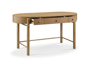 Magnussen Furniture - Hadleigh Brown - Oval Writing Desk - Honey - 5th Avenue Furniture