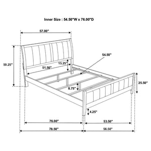 CoasterEveryday - Carlton - Upholstered Panel Bed - 5th Avenue Furniture