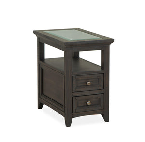 Magnussen Furniture - Westley Falls - Chairside End Table - Graphite - 5th Avenue Furniture