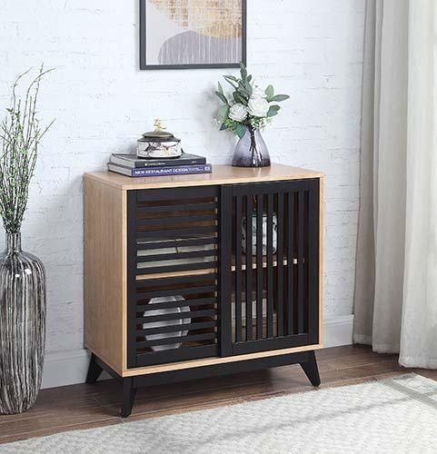 ACME - Gamaliel - Console Table - Oak & Espresso Finish - 5th Avenue Furniture