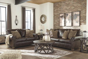 Signature Design by Ashley® - Nicorvo - Coffee - 2 Pc. - Sofa, Loveseat - 5th Avenue Furniture