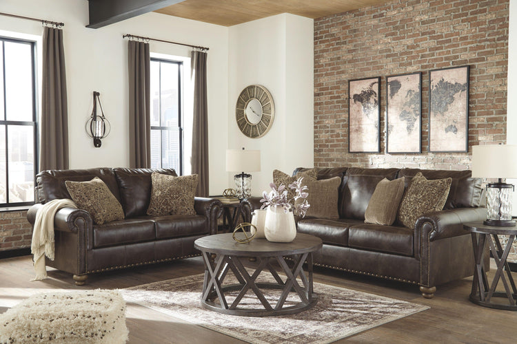 Signature Design by Ashley® - Nicorvo - Coffee - 2 Pc. - Sofa, Loveseat - 5th Avenue Furniture