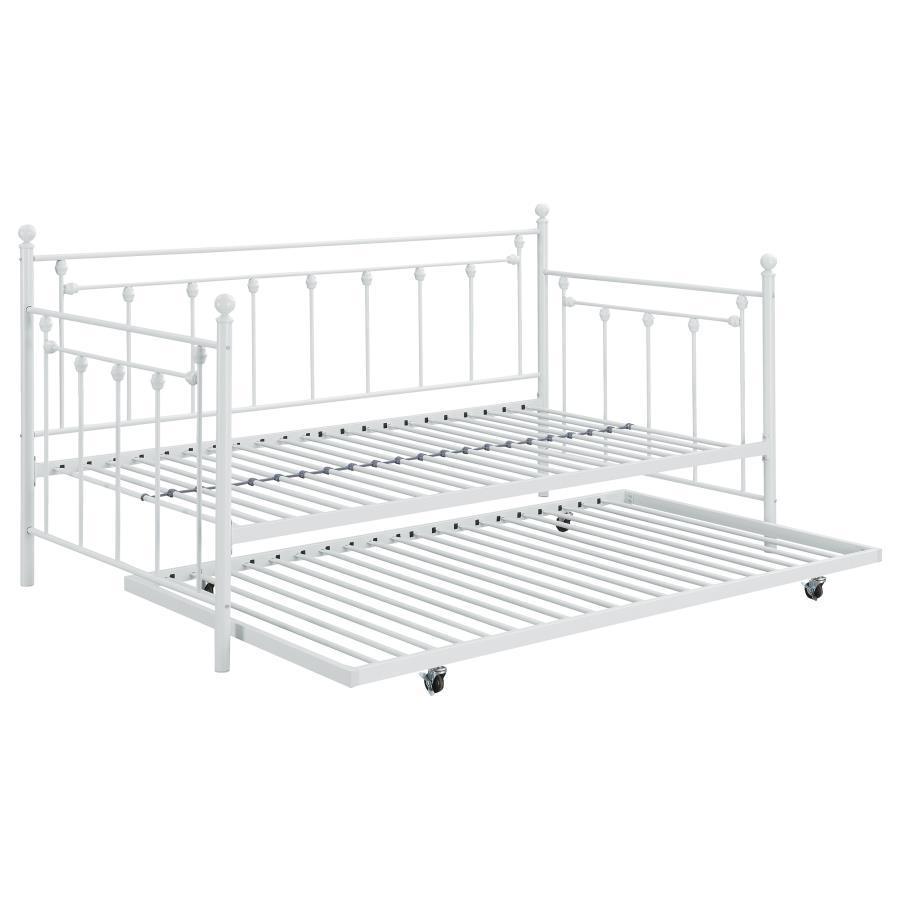 CoasterEssence - Nocus - Metal Day Bed With Trundle - 5th Avenue Furniture
