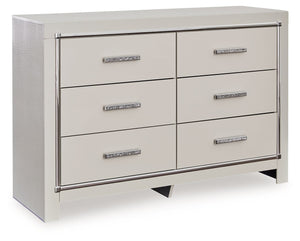 Zyniden - Silver - Six Drawer Dresser - 5th Avenue Furniture