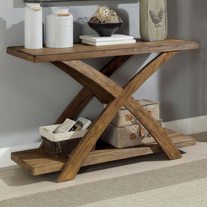 Furniture of America - Bryanna - Sofa Table - Antique Light Oak - 5th Avenue Furniture