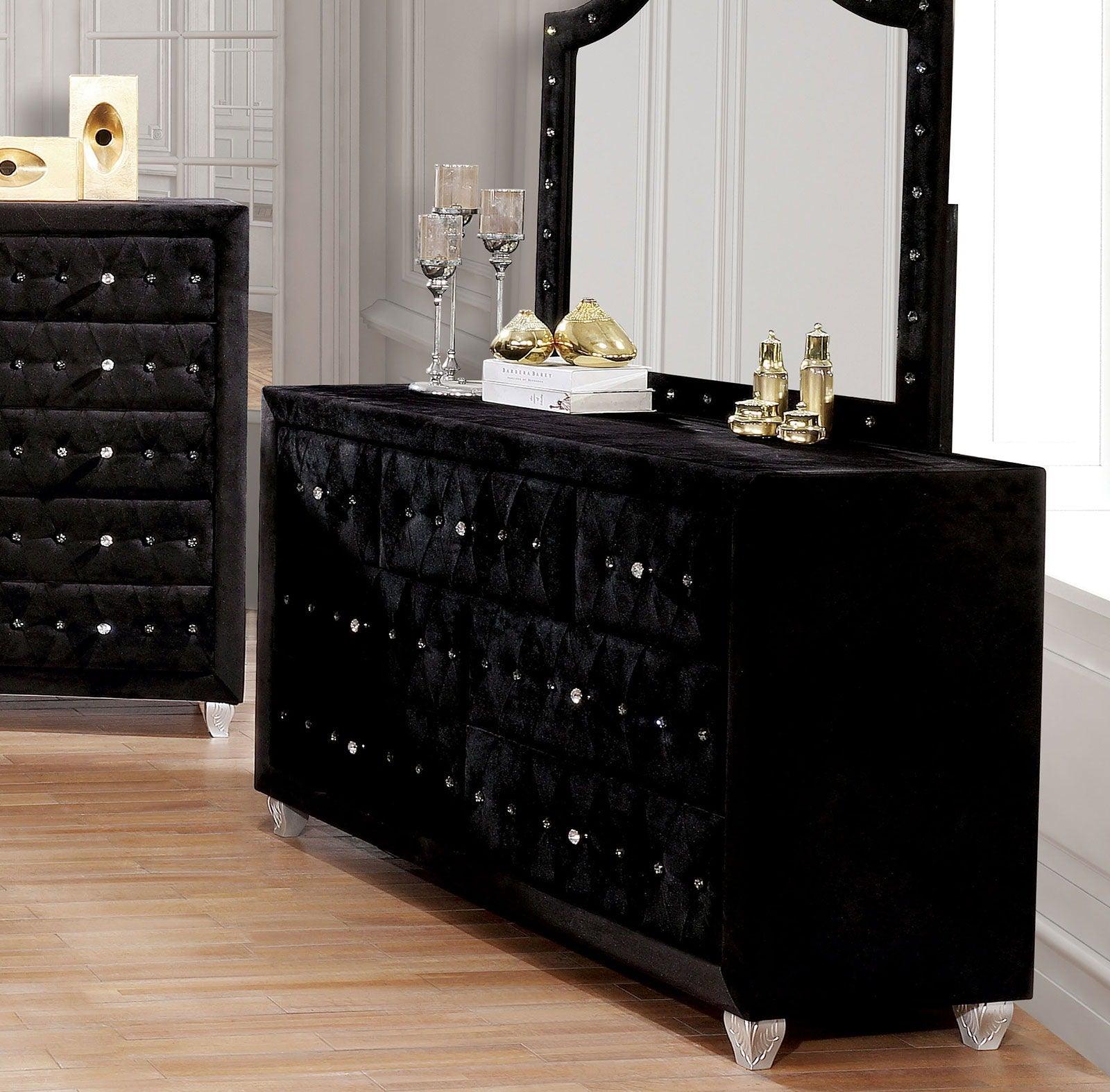 Furniture of America - Alzire - Dresser - Black - 5th Avenue Furniture