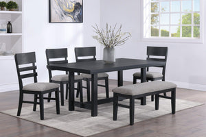 Crown Mark - Guthrie - Dining Table - Charcoal - 5th Avenue Furniture