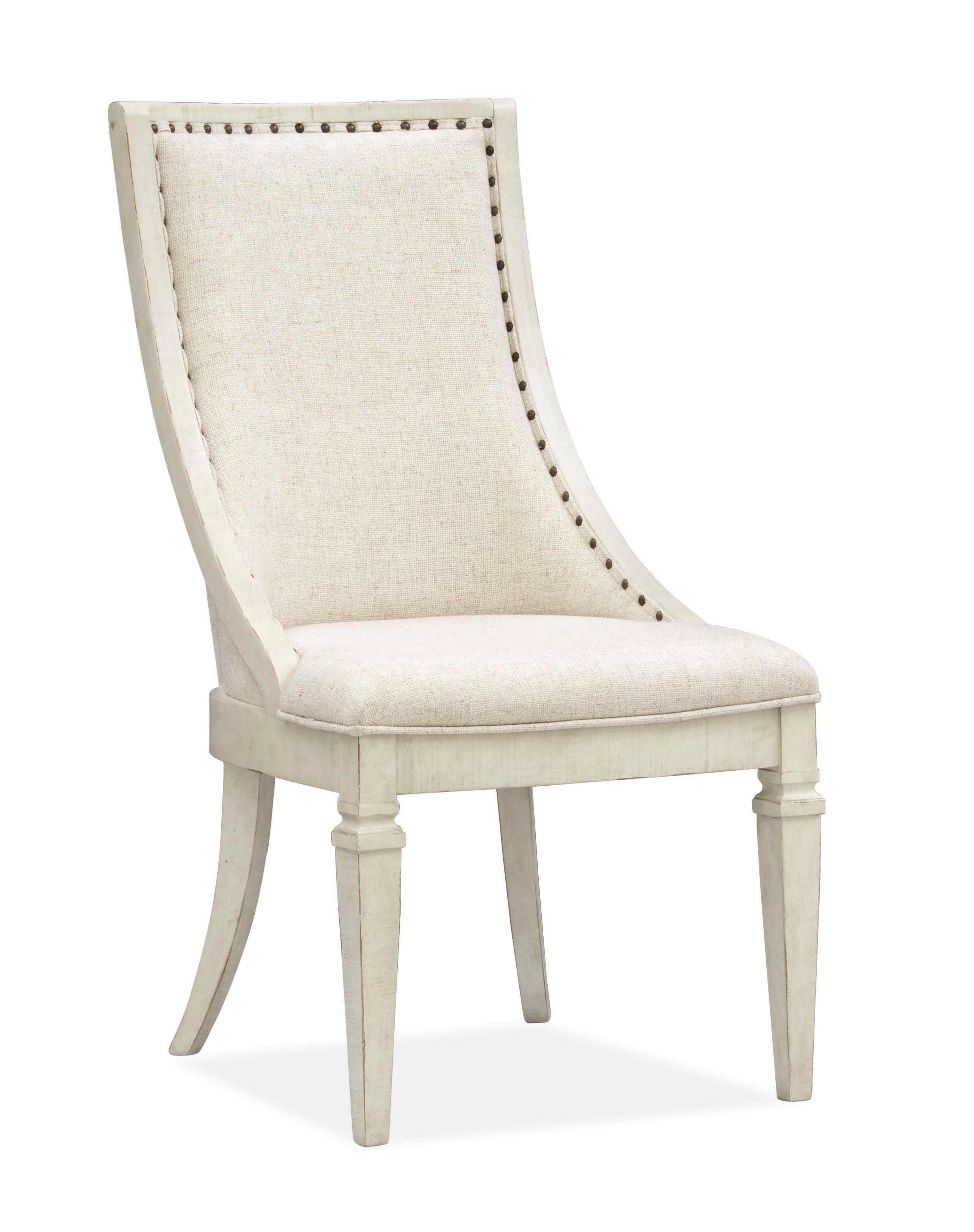 Magnussen Furniture - Newport - Dining Arm Chair With Upholstered Seat & Back (Set of 2) - Alabaster - 5th Avenue Furniture
