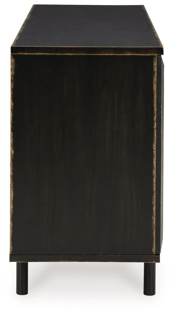 Signature Design by Ashley® - Fair Ridge - Distressed Black - Accent Cabinet - 5th Avenue Furniture