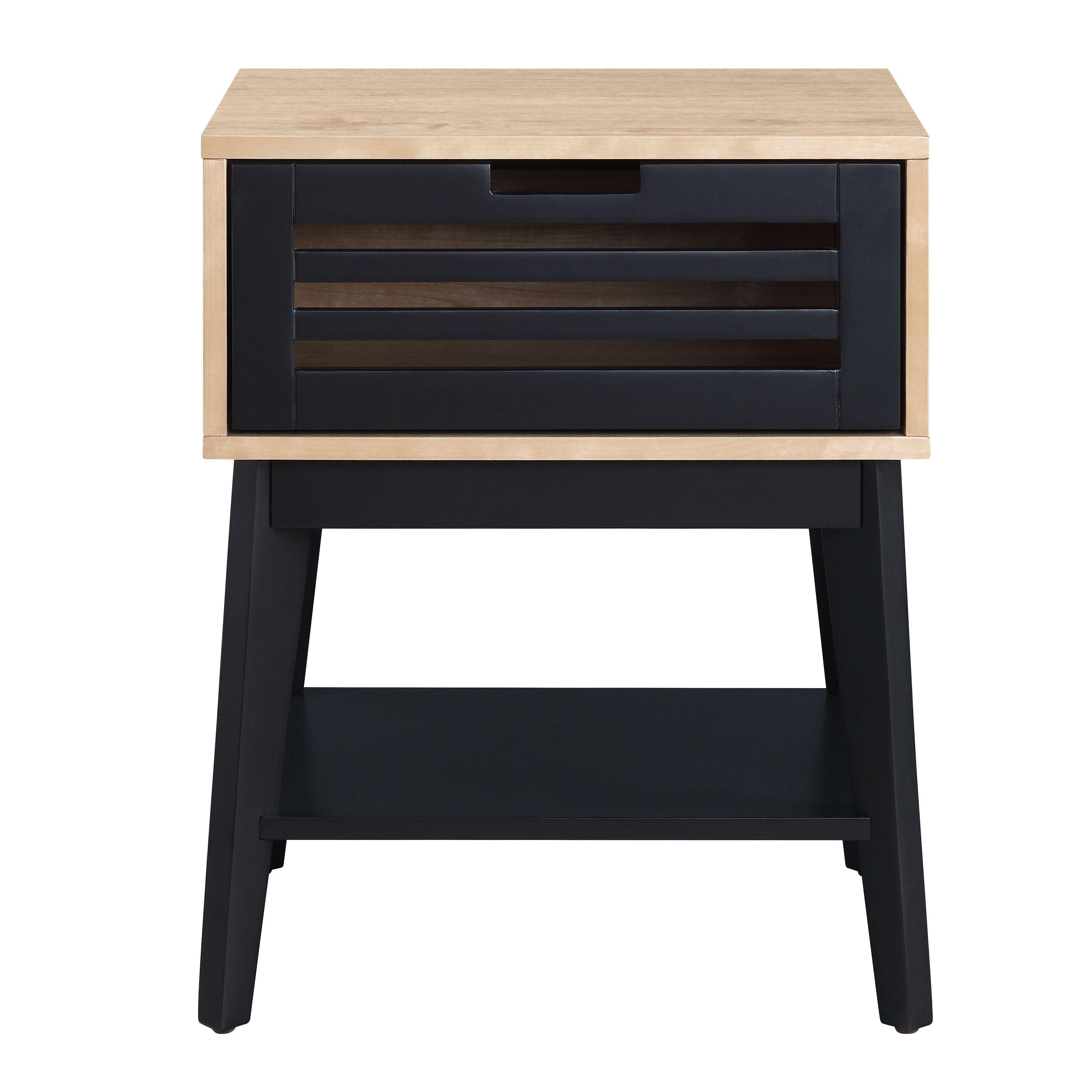 ACME - Gamaliel - End Table - Oak & Espresso Finish - 5th Avenue Furniture