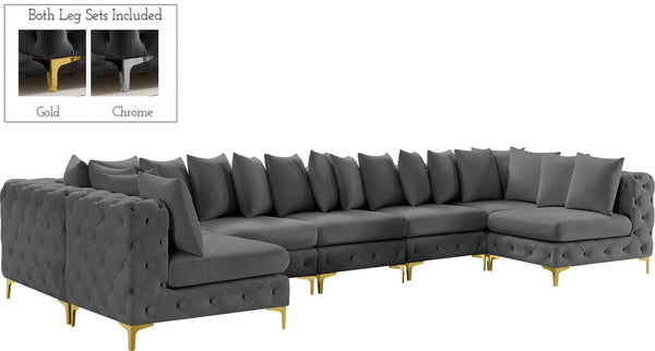 Meridian Furniture - Tremblay - Modular Sectional 7 Piece - Gray - 5th Avenue Furniture