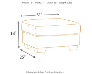 Ashley Furniture - Darcy - Ottoman - 5th Avenue Furniture