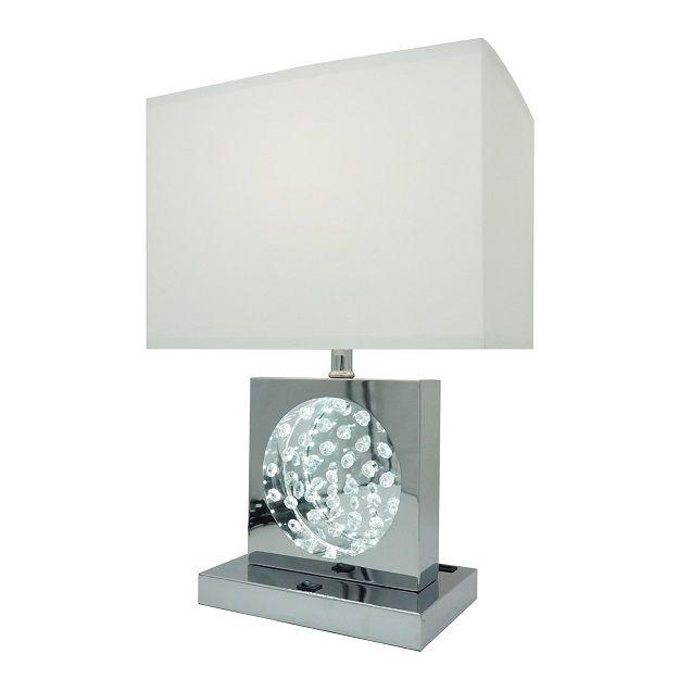 Crown Mark - Table Lamp - Metal - Chrome - 5th Avenue Furniture