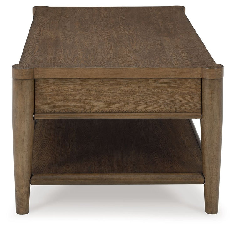 Roanhowe - Brown - Rectangular Cocktail Table - 5th Avenue Furniture