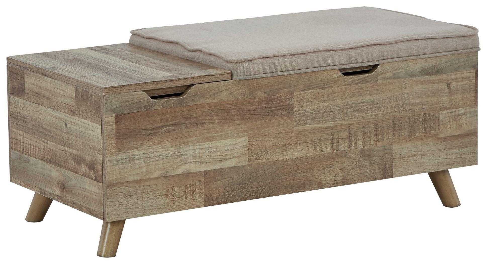 Signature Design by Ashley® - Gerdanet - Beige - Storage Bench - 5th Avenue Furniture