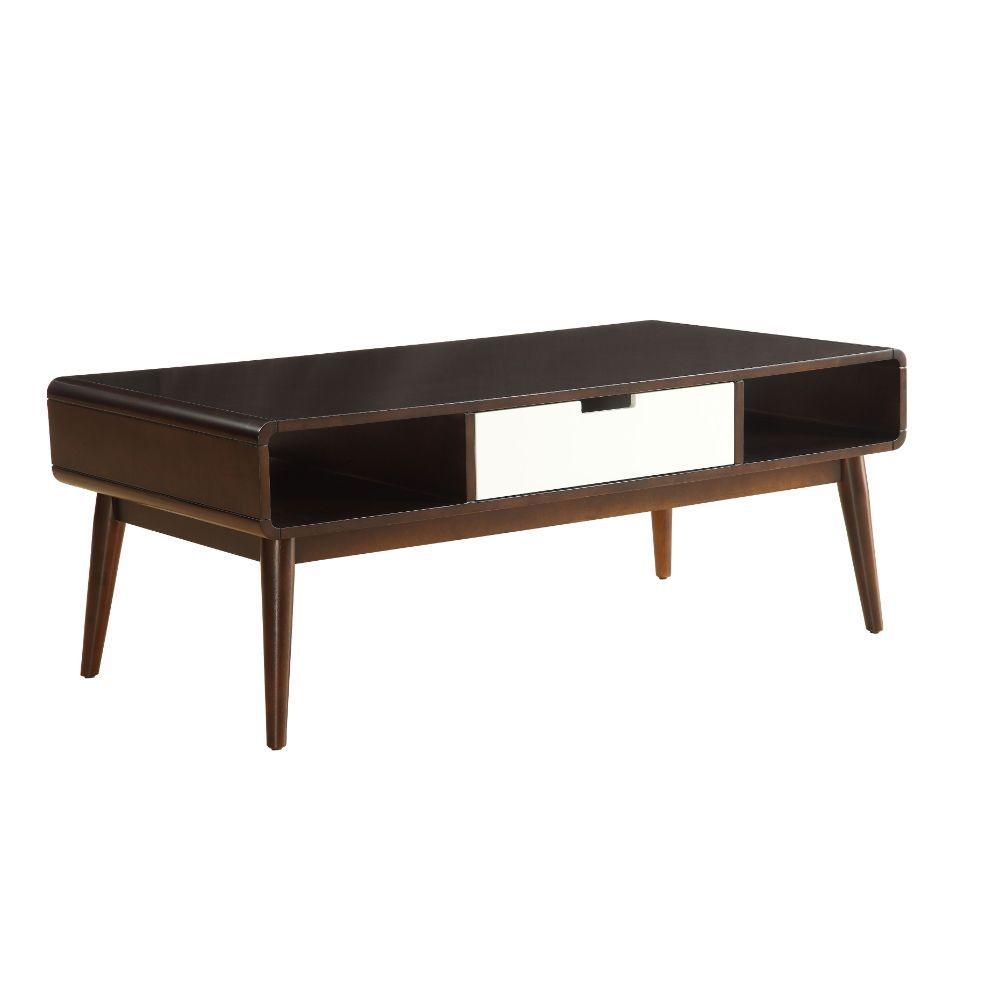 ACME - Christa - Coffee Table - Espresso & White - 5th Avenue Furniture