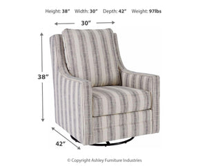 Signature Design by Ashley® - Kambria - Swivel Glider Accent Chair - 5th Avenue Furniture