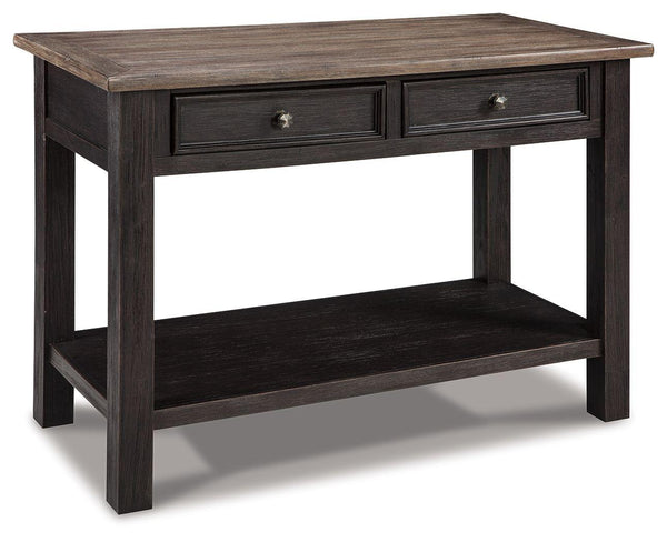 Ashley Furniture - Tyler - Grayish Brown / Black - Sofa Table - 5th Avenue Furniture