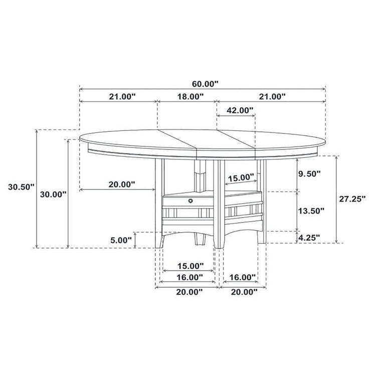 CoasterEveryday - Lavon - Dining Table with Storage - 5th Avenue Furniture