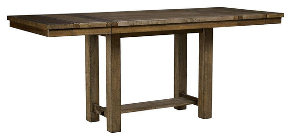 Ashley Furniture - Moriville - Grayish Brown - Rectangular Dining Room Counter Extension Table - 5th Avenue Furniture