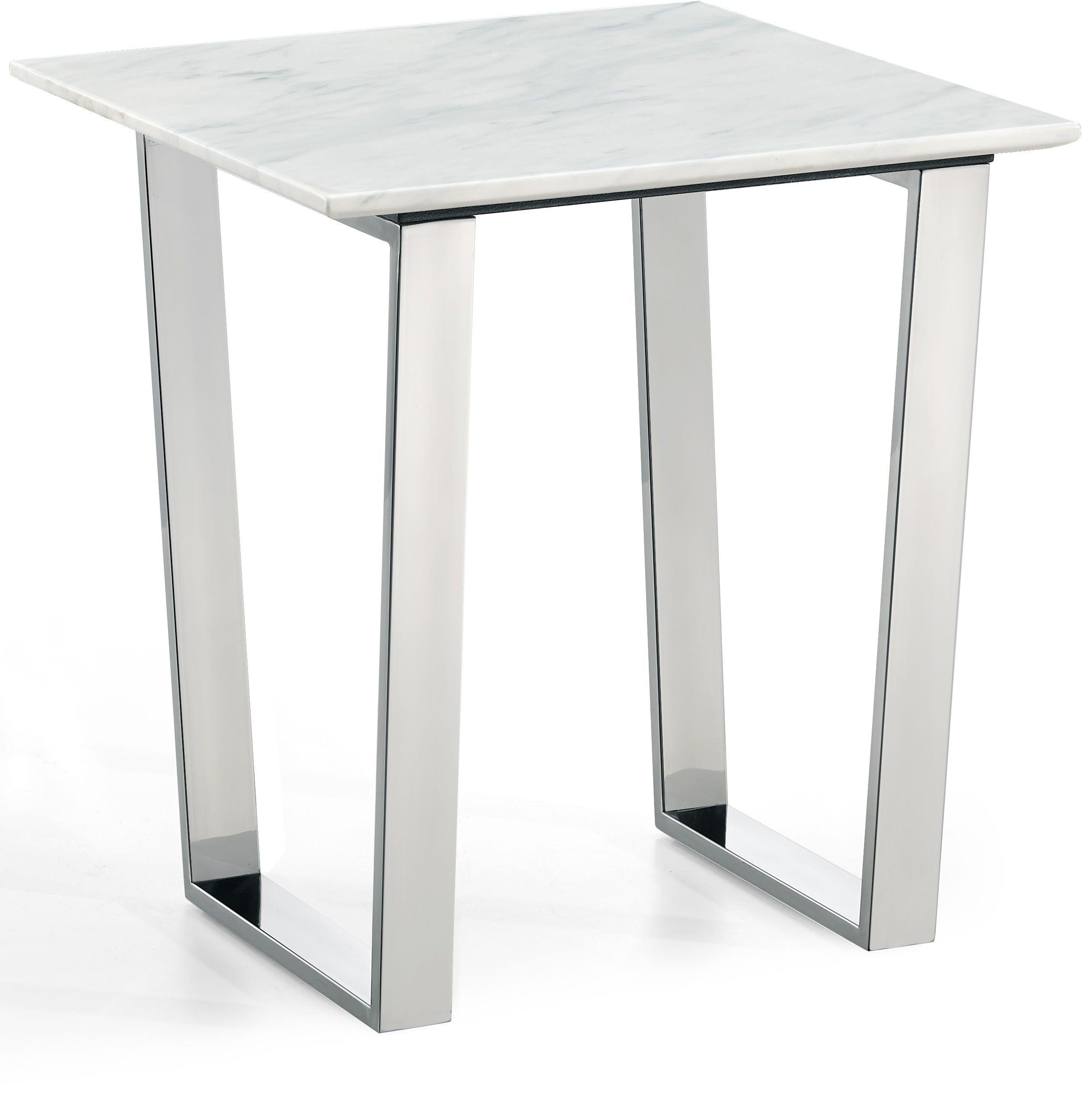 Meridian Furniture - Carlton - End Table - Pearl Silver - 5th Avenue Furniture