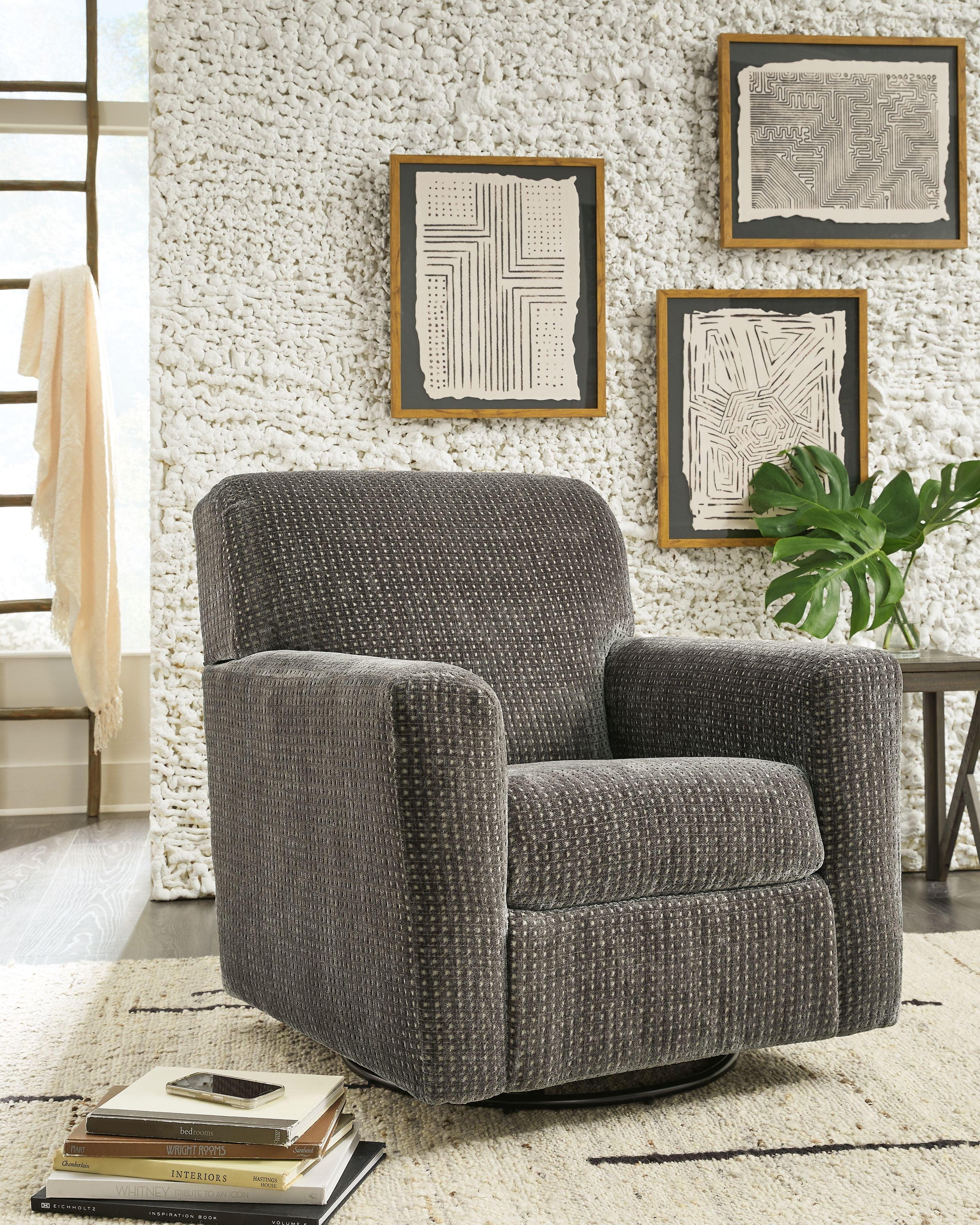 Ashley Furniture - Herstow - Swivel Glider Accent Chair - 5th Avenue Furniture