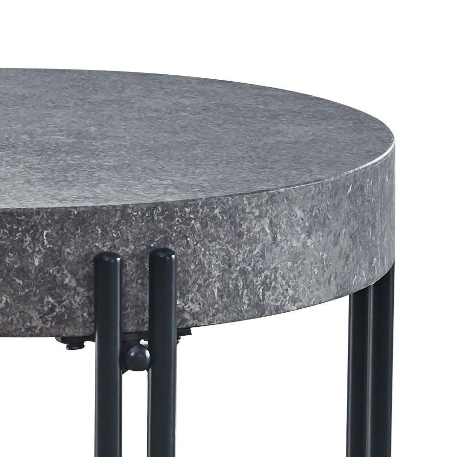 Steve Silver Furniture - Morgan - Round End Table - Black - 5th Avenue Furniture