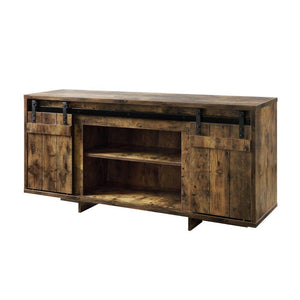 ACME - Bellarosa - TV Stand - Rustic Oak - 5th Avenue Furniture