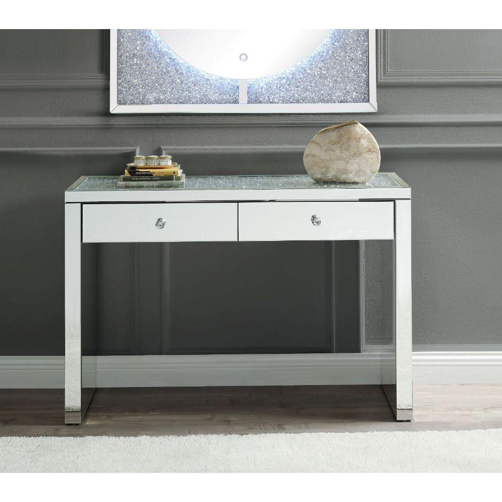 ACME - Noralie - Accent Table - Pearl Silver - Wood - 32" - 5th Avenue Furniture